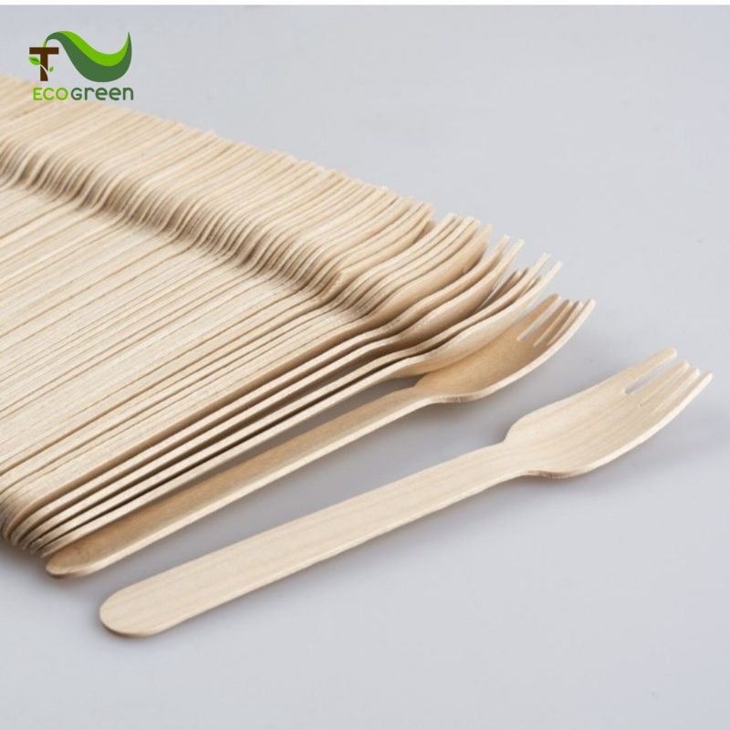 Nĩa gỗ dùng 1 lần 16cm 
