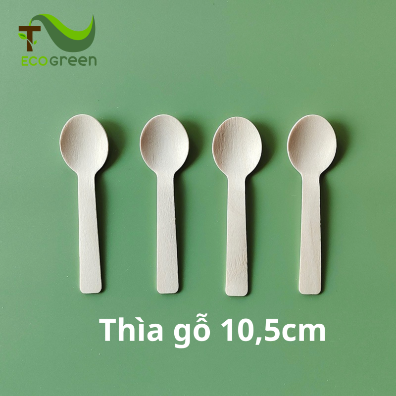 thìa gỗ 10,5cm 